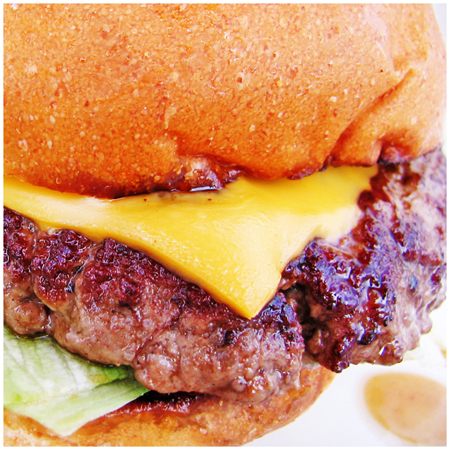 cheddar cheese burger